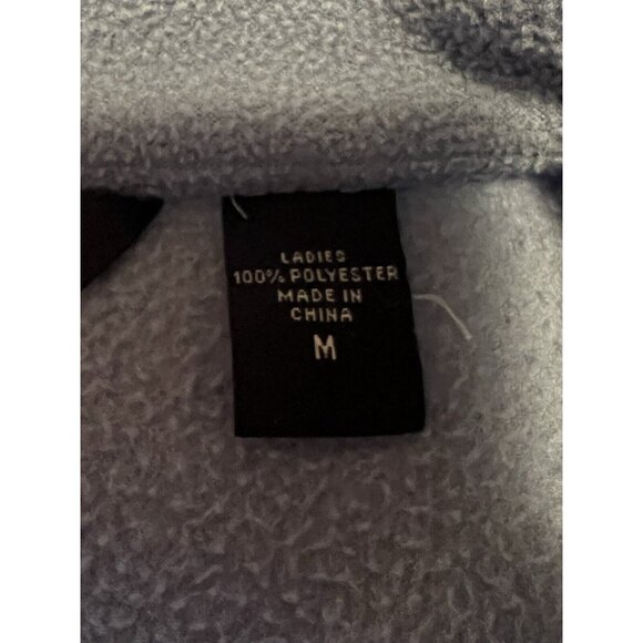 IZOD Blue Full Zip Fleece Jacket Women's Size Medium‎ Preppy Classic Athleisure - Picture 9 of 14